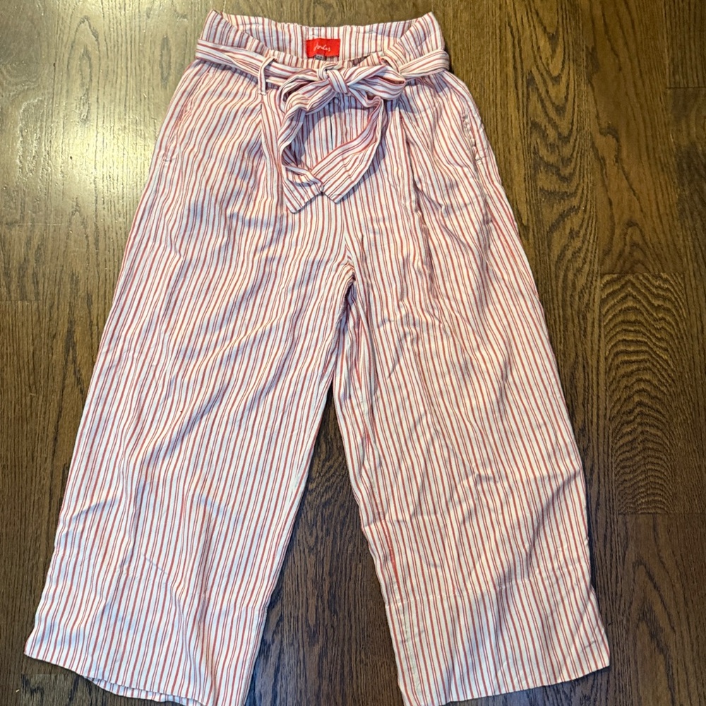 Joules Pink Striped Women's Pants - Picture 1 of 10